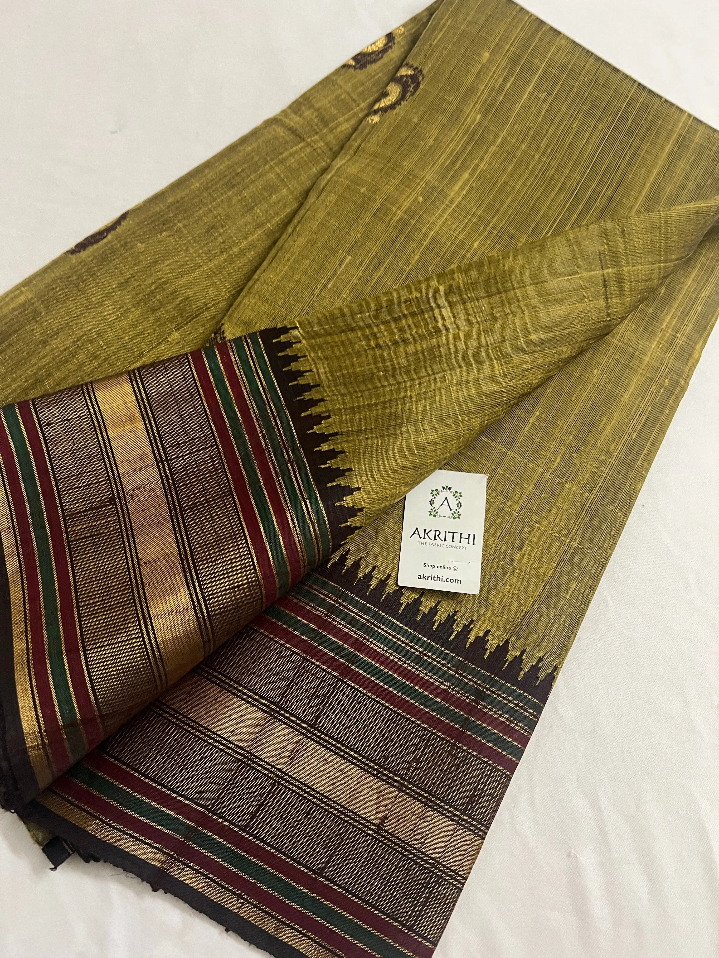 Dupion silk saree