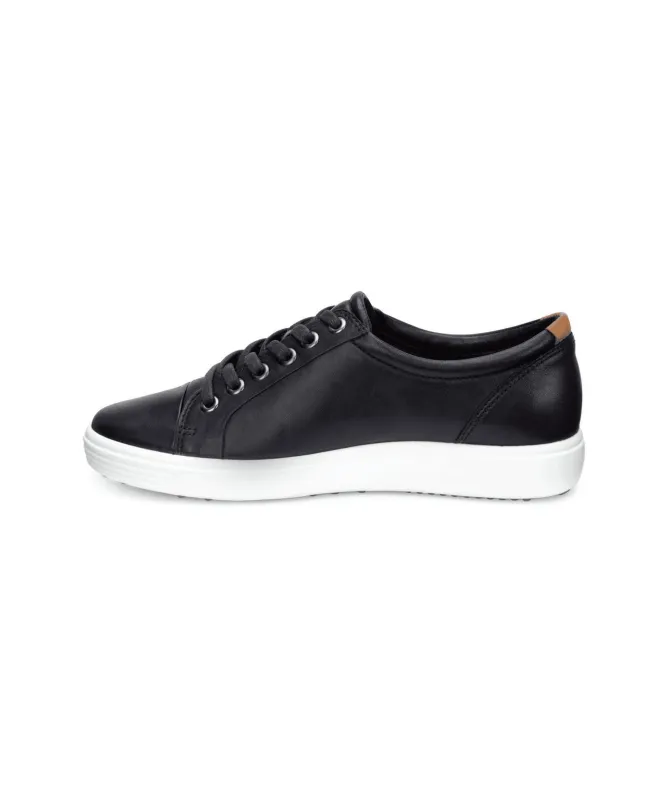 ECCO Ladies Soft 7 Sneaker | Black