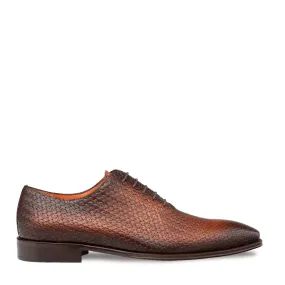 Embossed Calfskin Full-grain Oxford Shoes