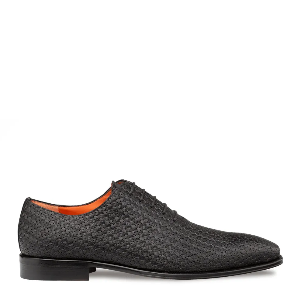 Embossed Calfskin Full-grain Oxford Shoes