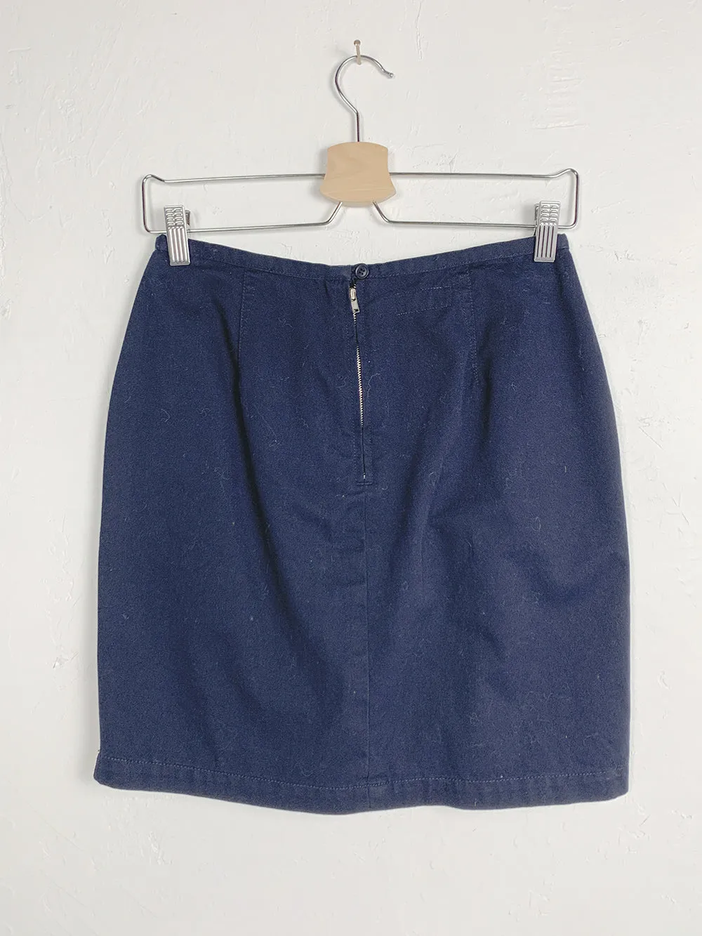 ESPRIT Navy Mini Skirt Cotton - Shop Now