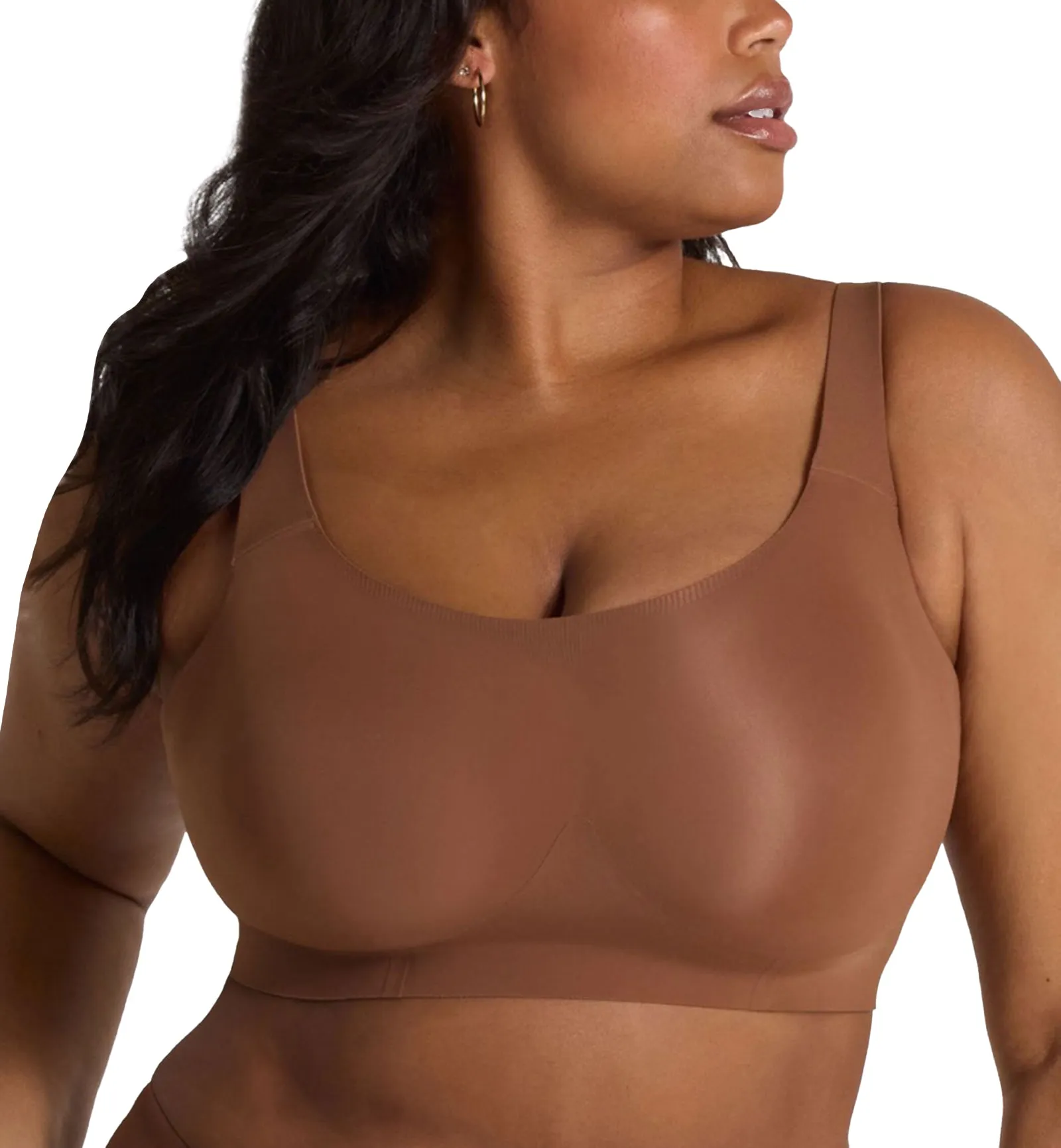 Evelyn & Bobbie STRUCTURED SCOOP Bralette (1801) - Clay