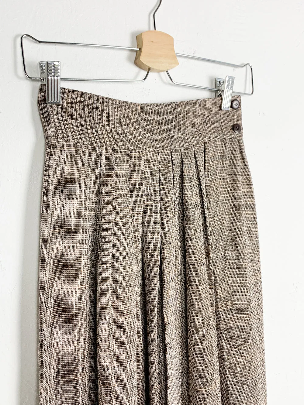 Featuring: Jaeger Brown Tweed Skirt - Shop Now