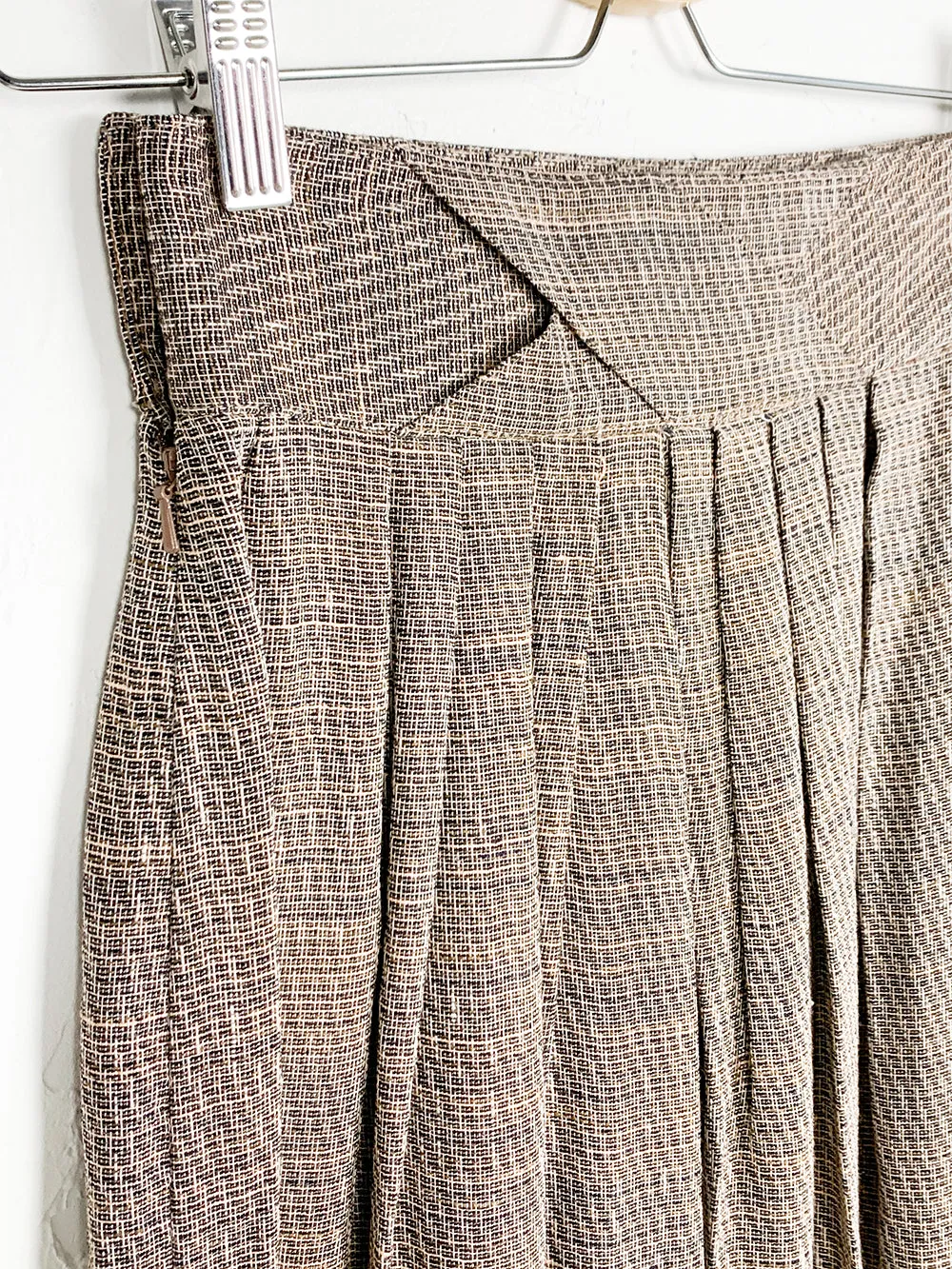 Featuring: Jaeger Brown Tweed Skirt - Shop Now