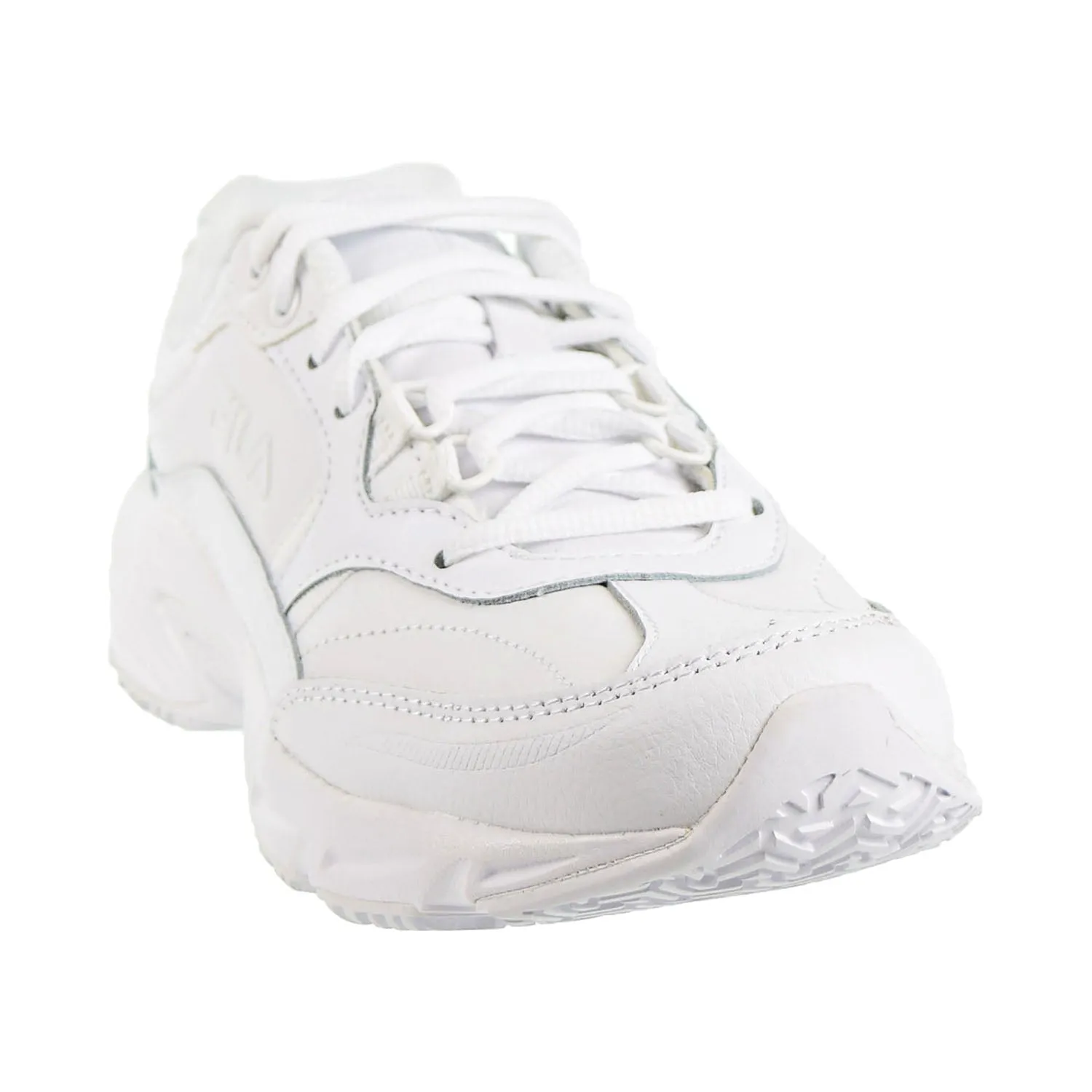 Fila White Slip Resistant Shoes for Men with Memory Technology