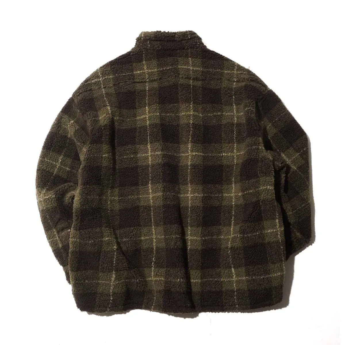 FLEECE SHIRT JACKET - OLIVE