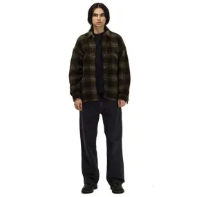 FLEECE SHIRT JACKET - OLIVE