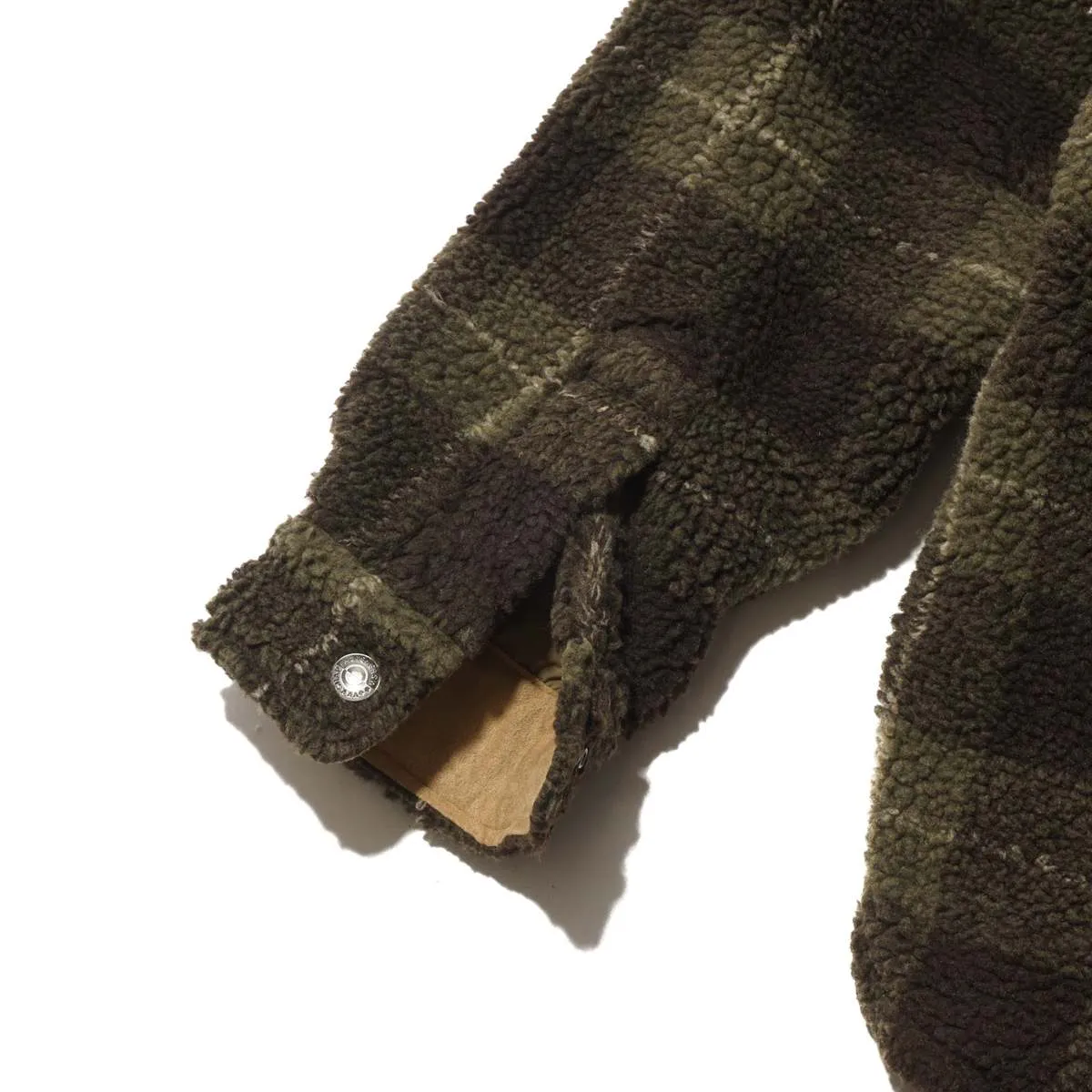 FLEECE SHIRT JACKET - OLIVE