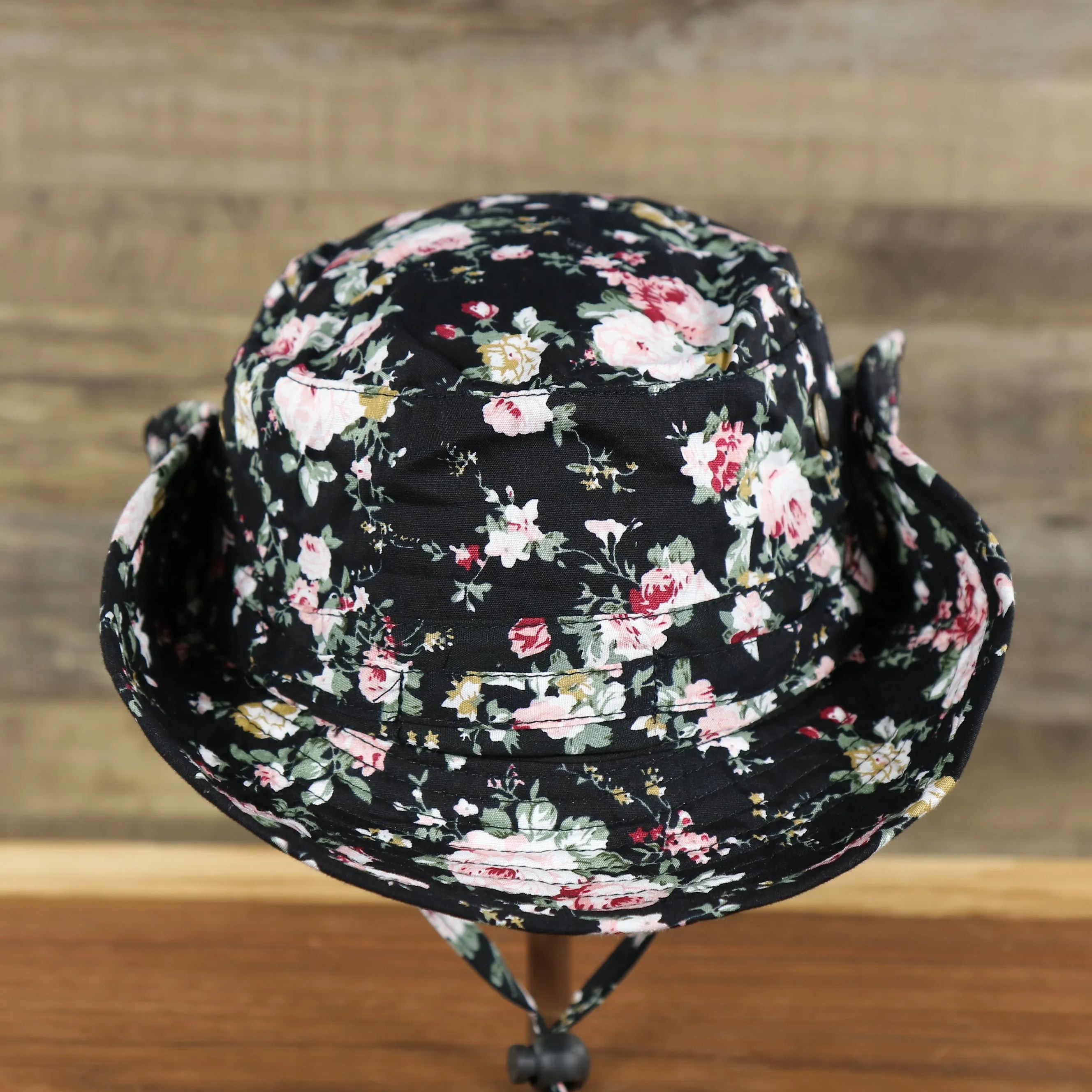 Foot Clan Black Floral Boonie Bucket Hat