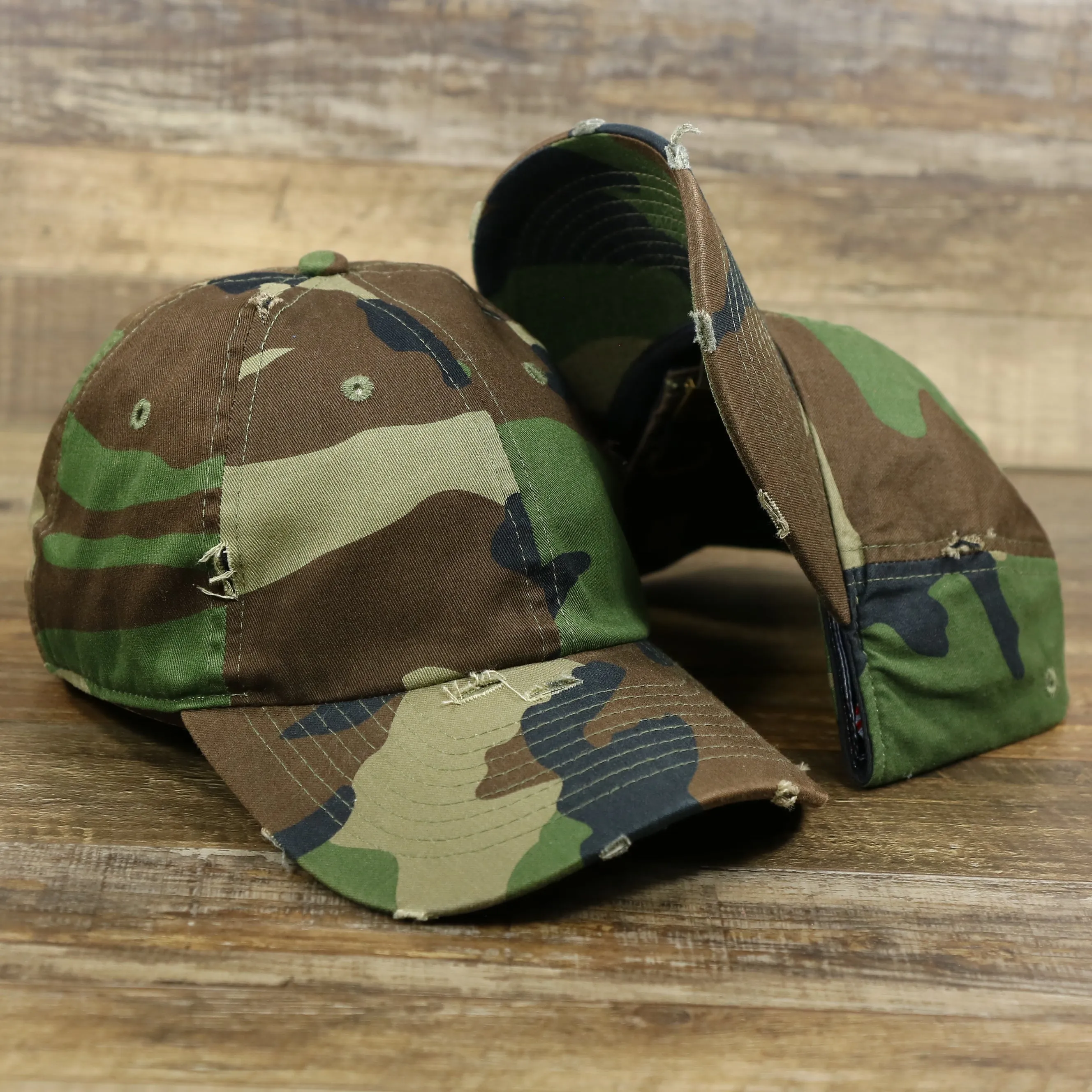 Forest Camo Dark Green Dad Hat