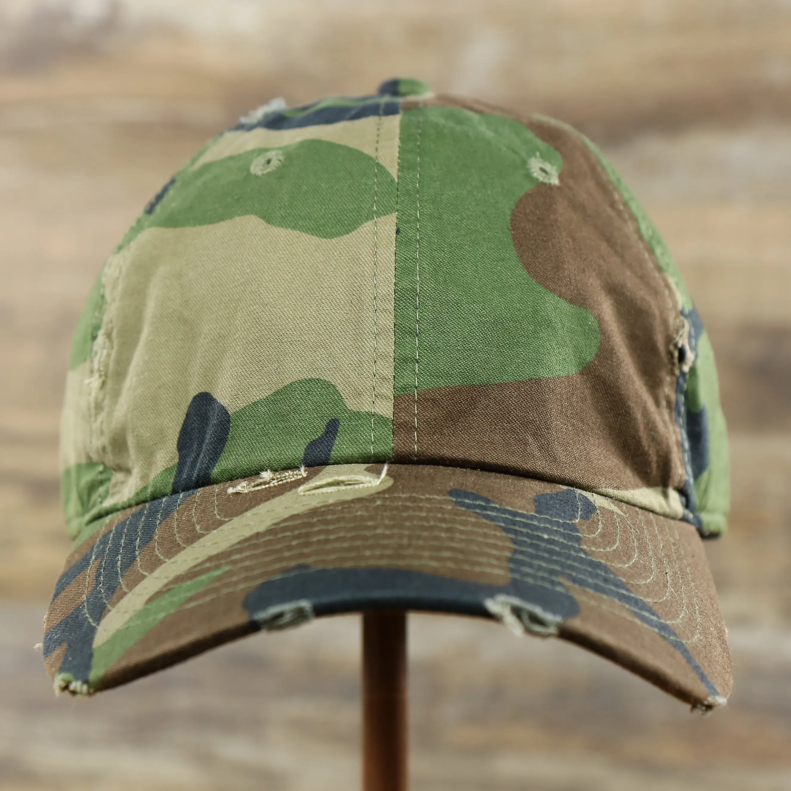 Forest Camo Dark Green Dad Hat