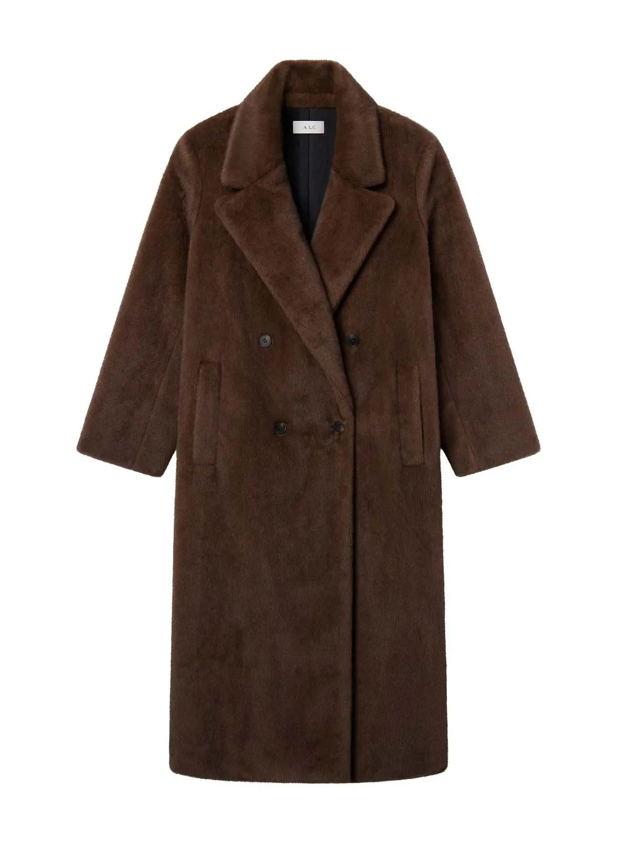 Franklin Faux Fur Coat - Brown