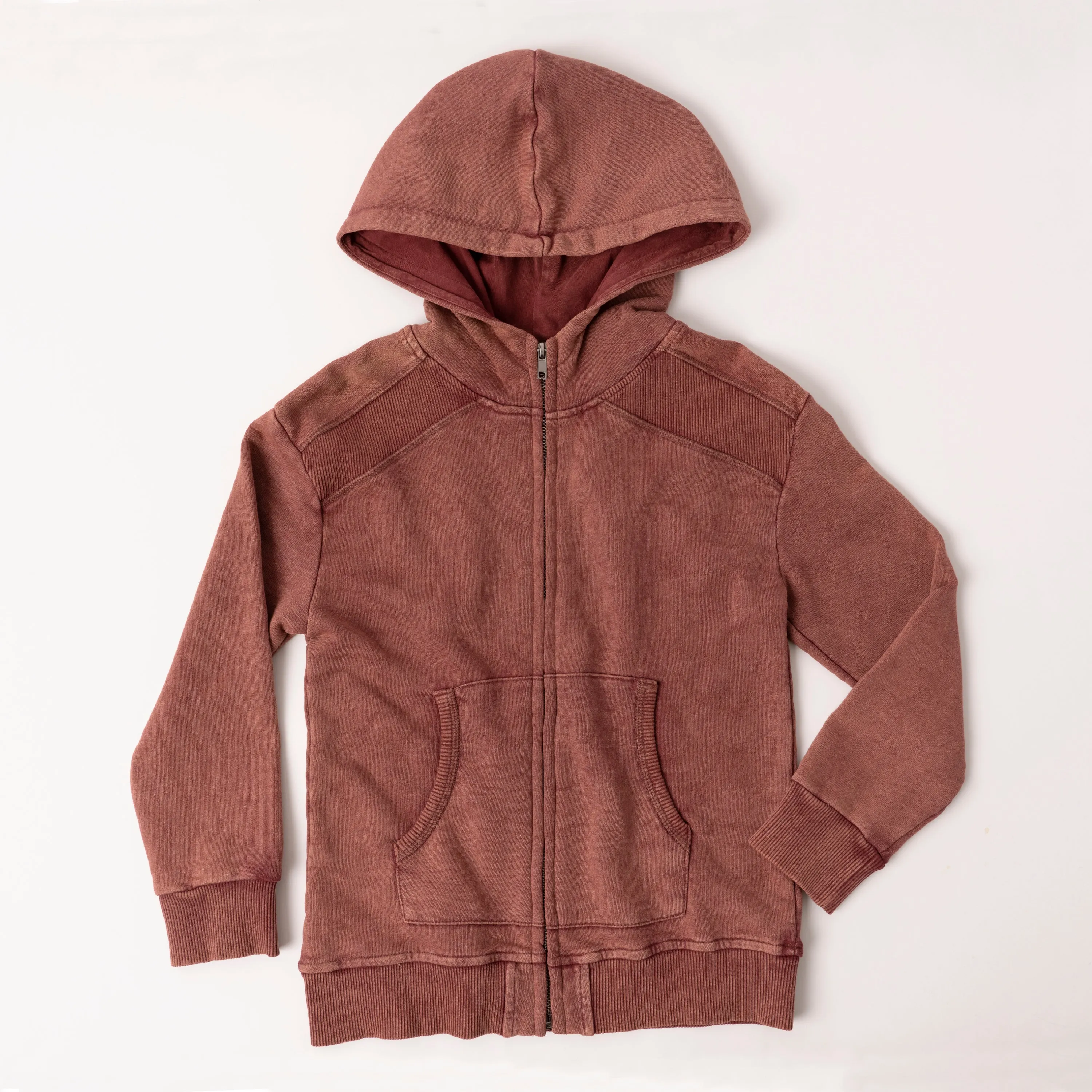 Garment Dyed Zip Hoodie