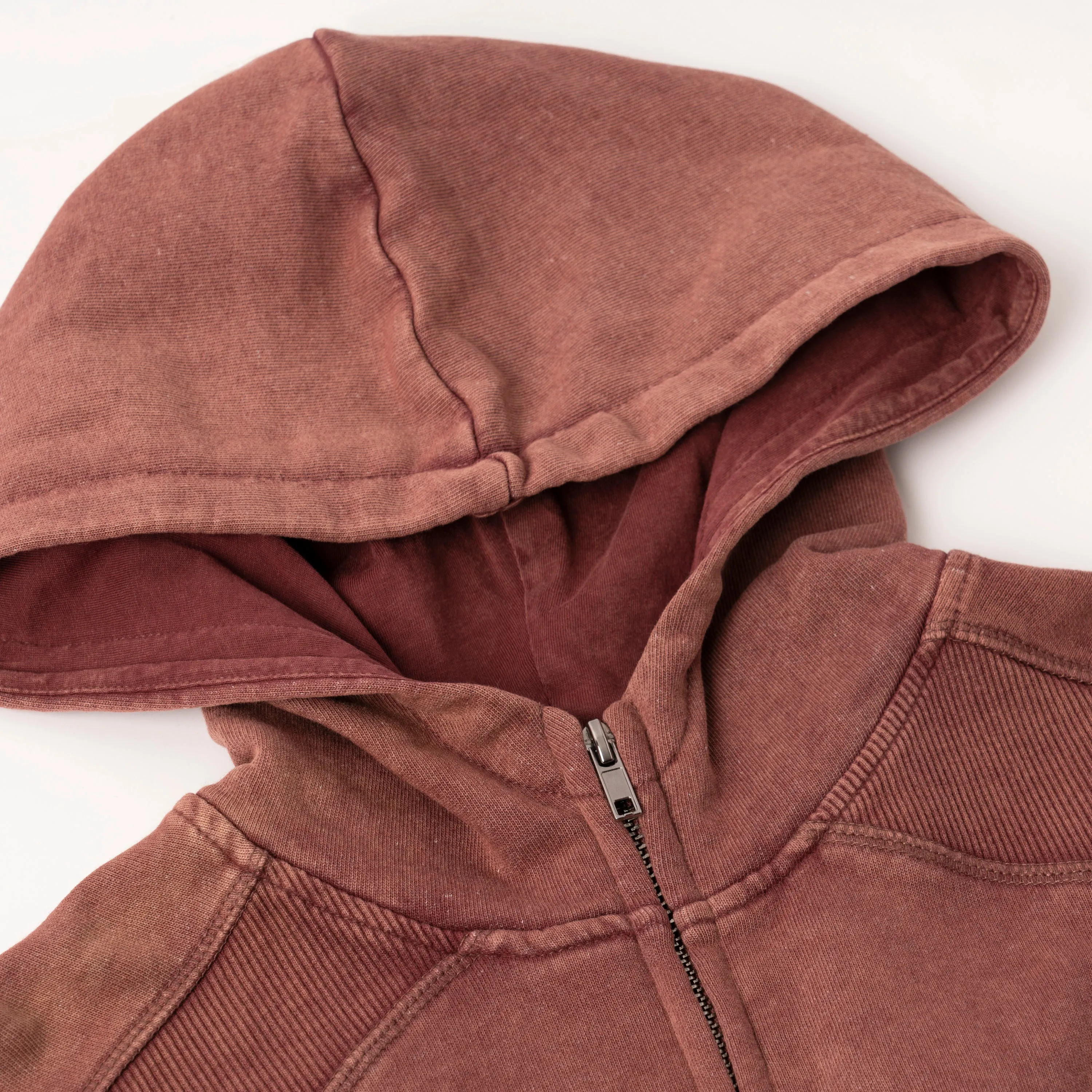 Garment Dyed Zip Hoodie