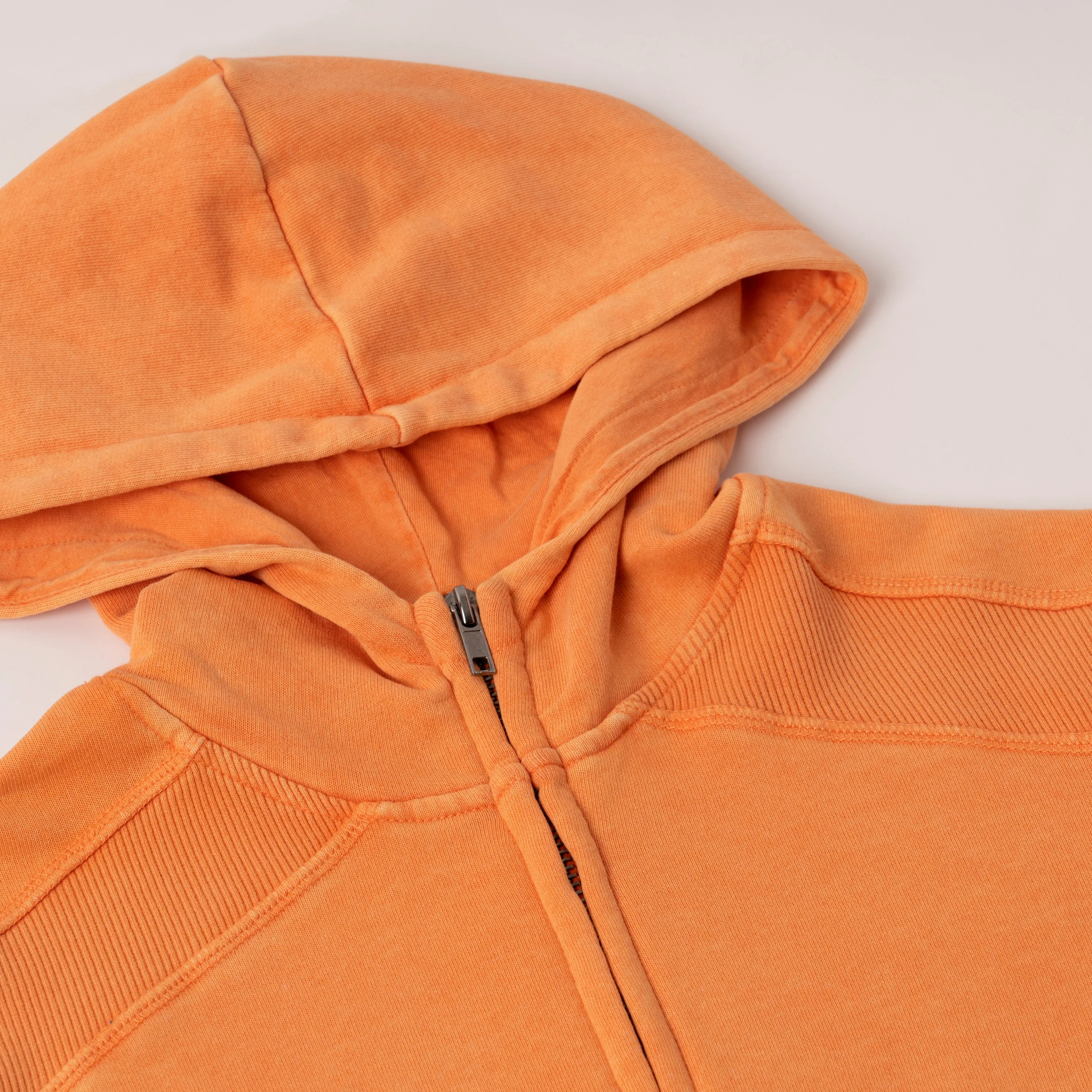 Garment Dyed Zip Hoodie