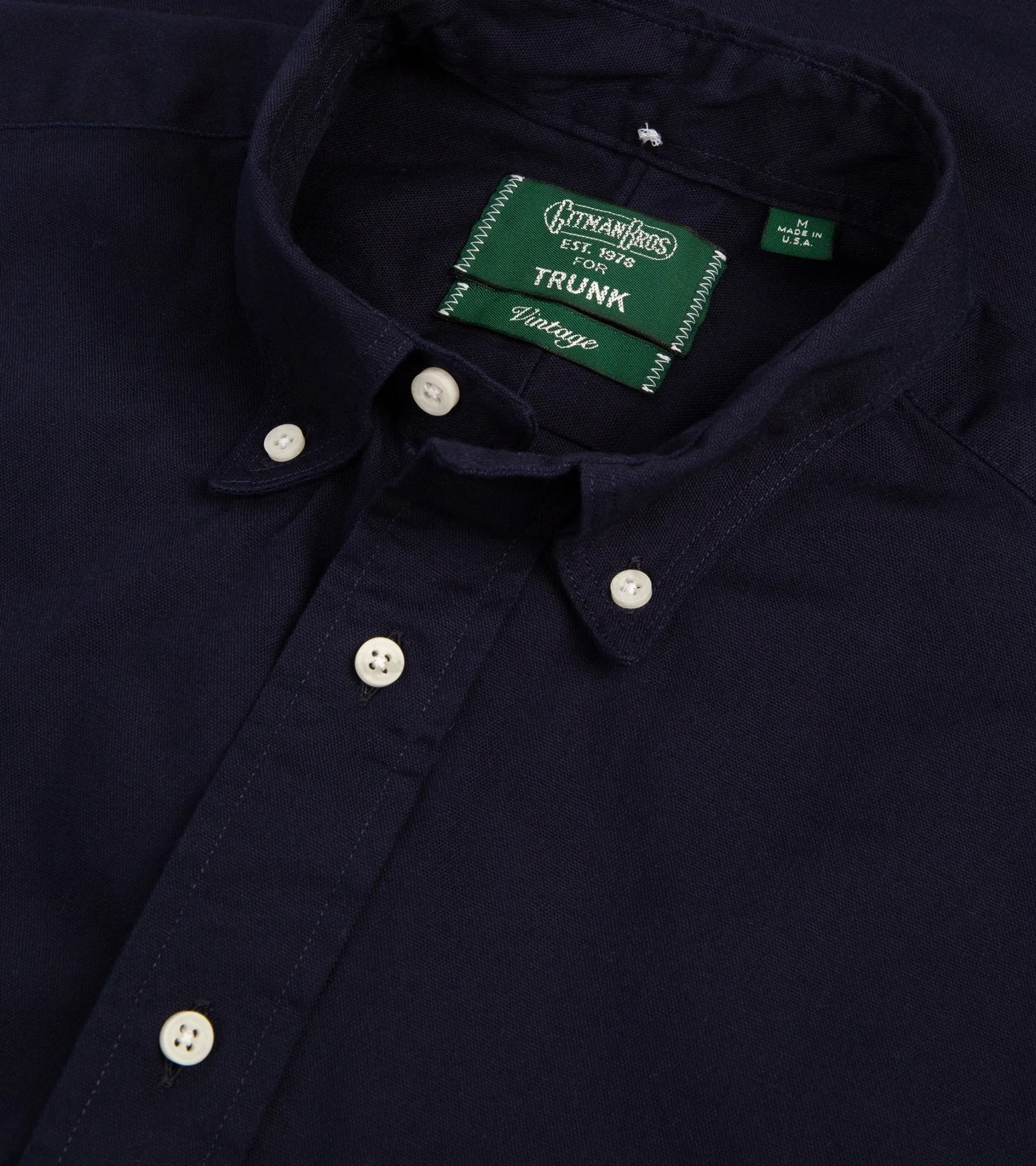 Gitman Oxford Shirt Navy.