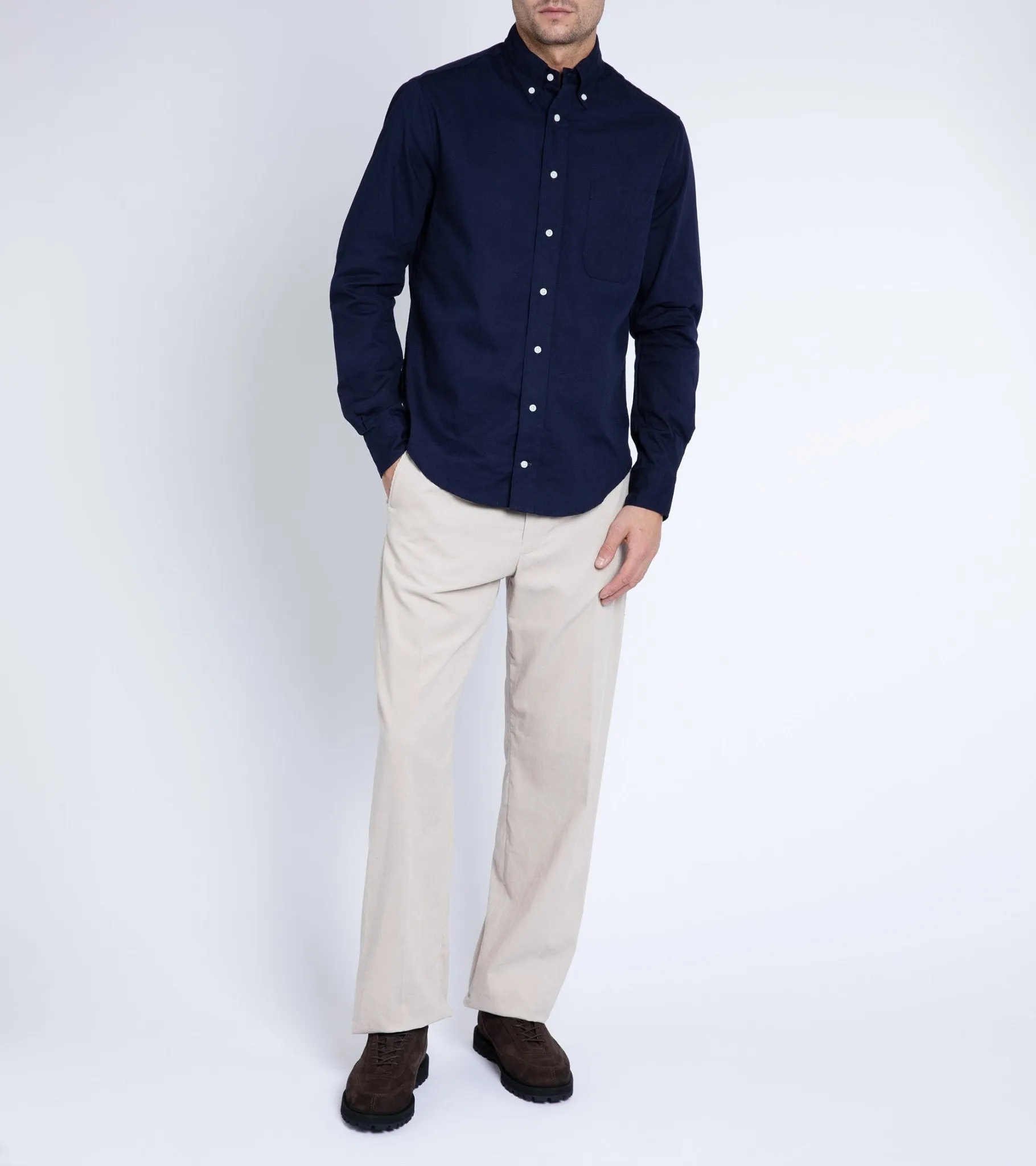 Gitman Oxford Shirt Navy.