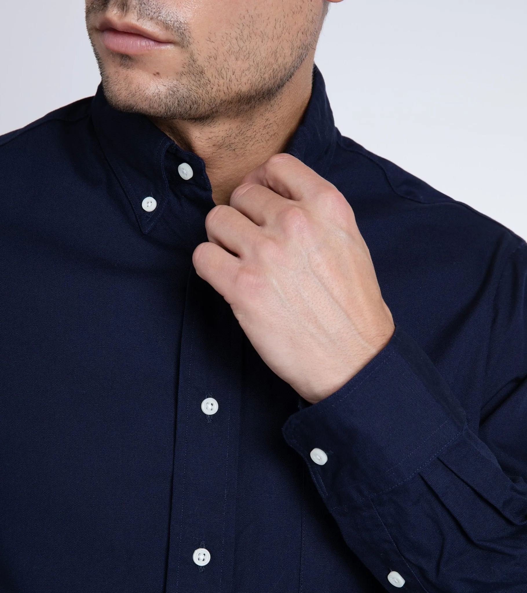 Gitman Oxford Shirt Navy.