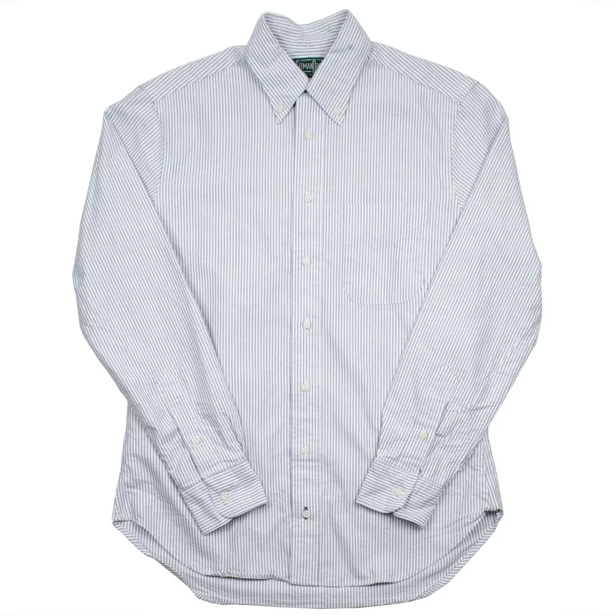 Gitman Vintage Grey Stripe Oxford Shirt