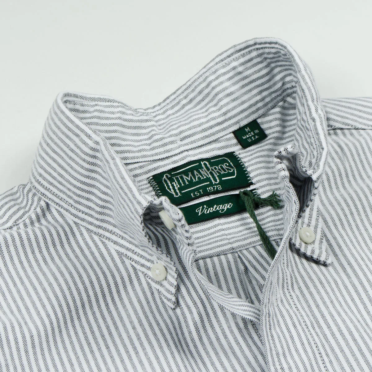 Gitman Vintage Grey Stripe Oxford Shirt