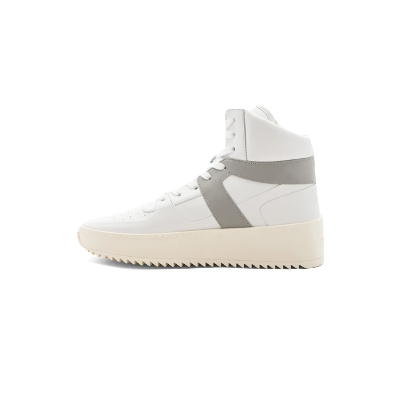 God Basketball Sneaker - White/Perla Leather - Fear