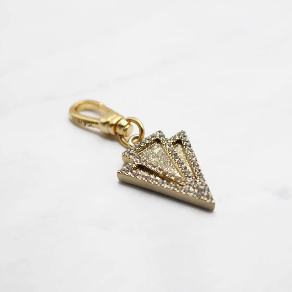 Golden Crystal Arrow Necklace