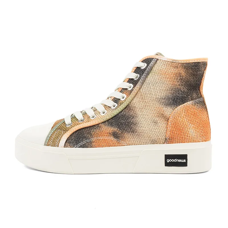 Good News Juice Burlap High Top Sneaker