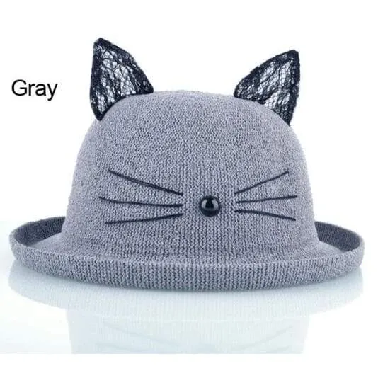 Gray Drag Kitten Hat - Shop Hat for Drag Kittens