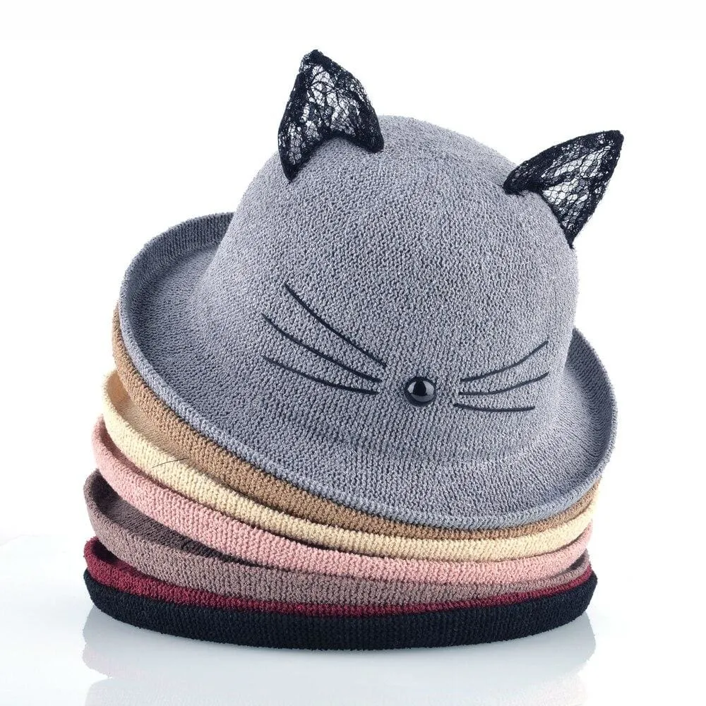 Gray Drag Kitten Hat - Shop Hat for Drag Kittens