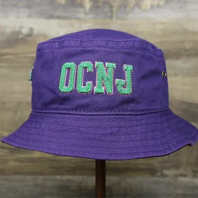 Green OCNJ Double Wordmark Pink Outline Bucket Hat Purple - Buy Now