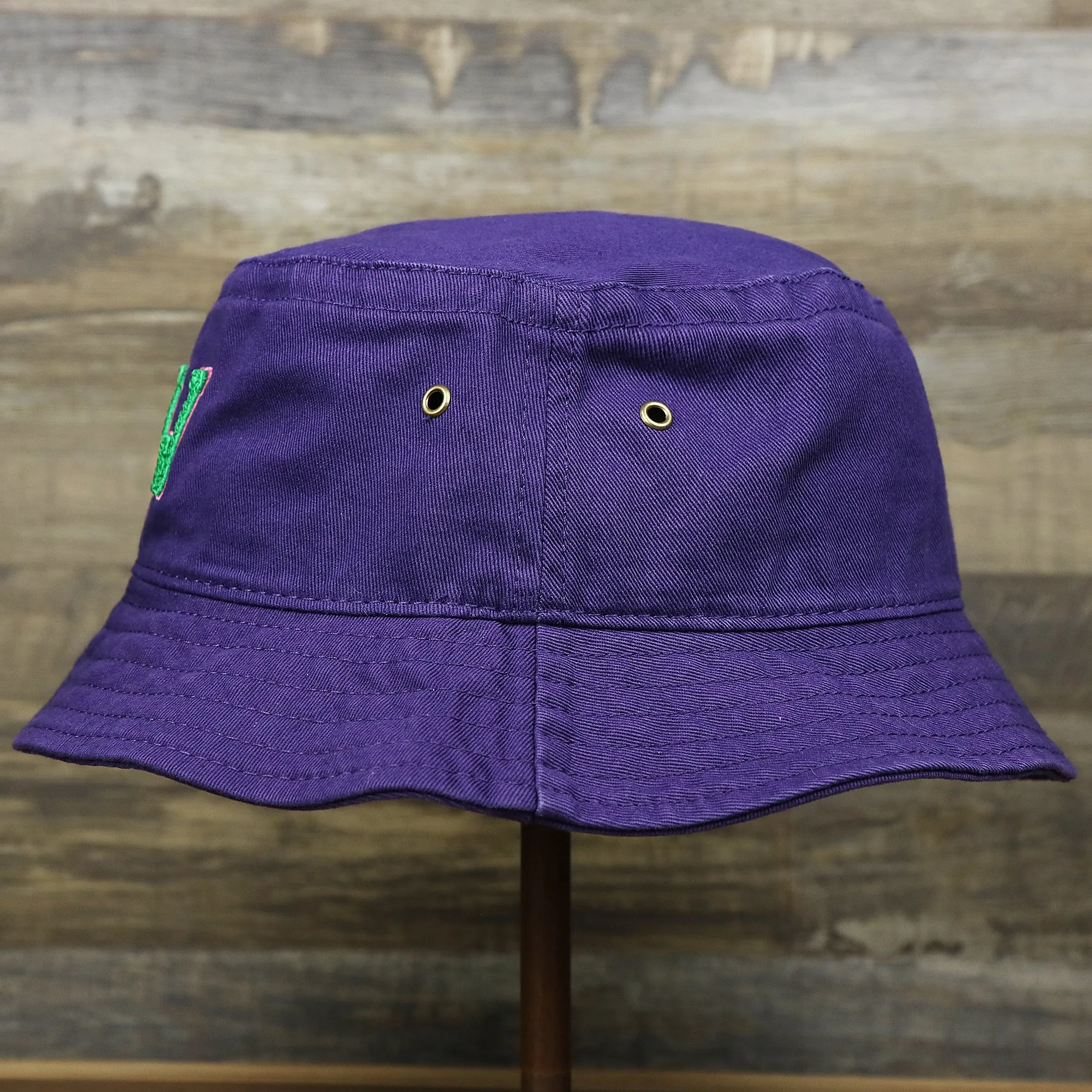 Green OCNJ Double Wordmark Pink Outline Bucket Hat Purple - Buy Now