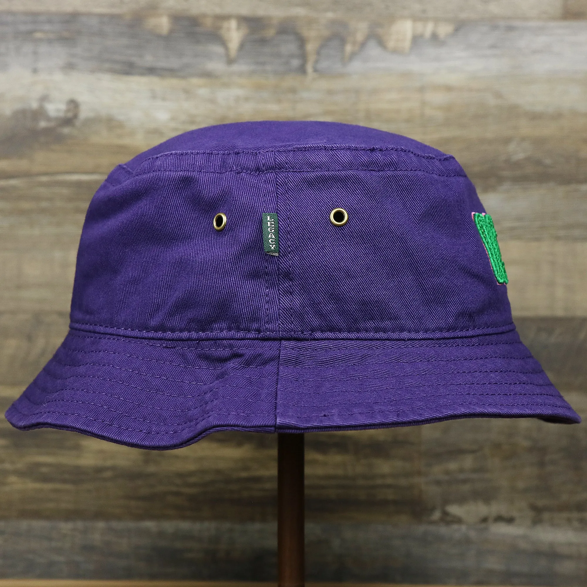 Green OCNJ Double Wordmark Pink Outline Bucket Hat Purple - Buy Now