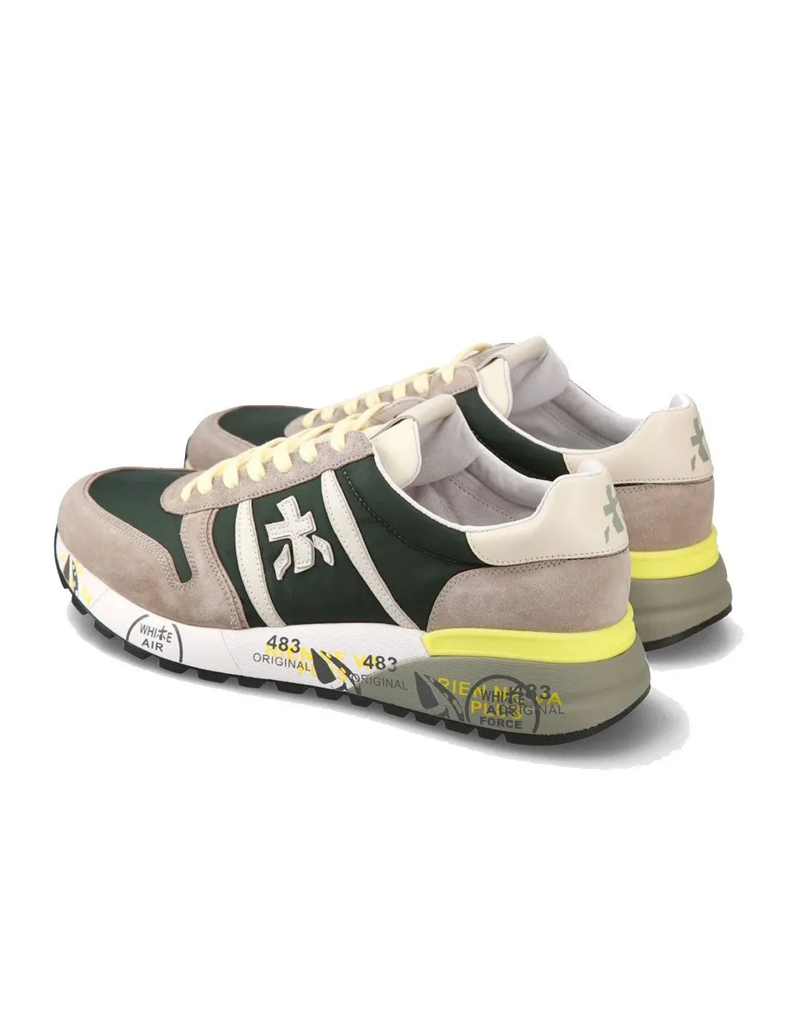 Green Premiata Men's Lander 6632 Sneakers