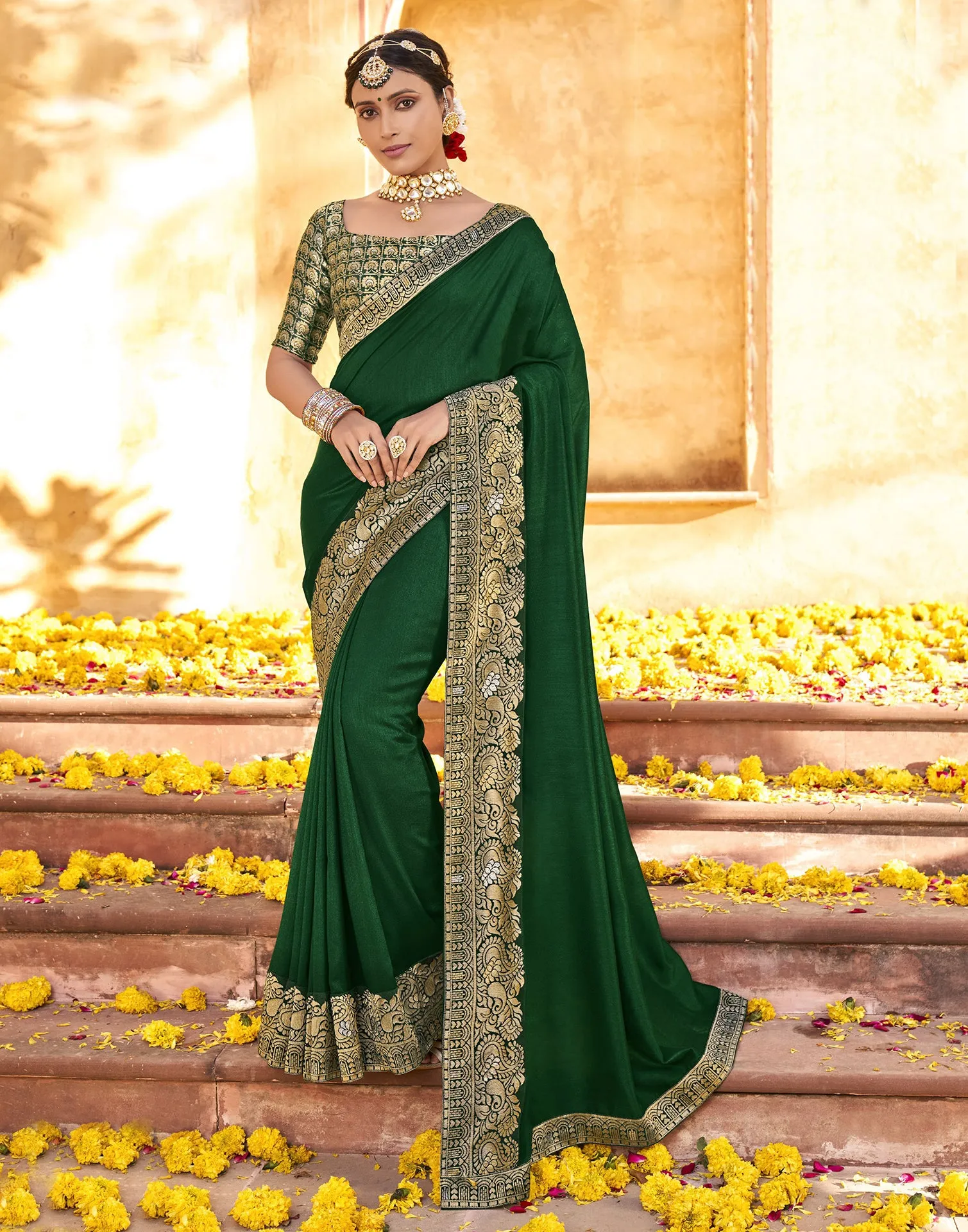 Green Silk Saree