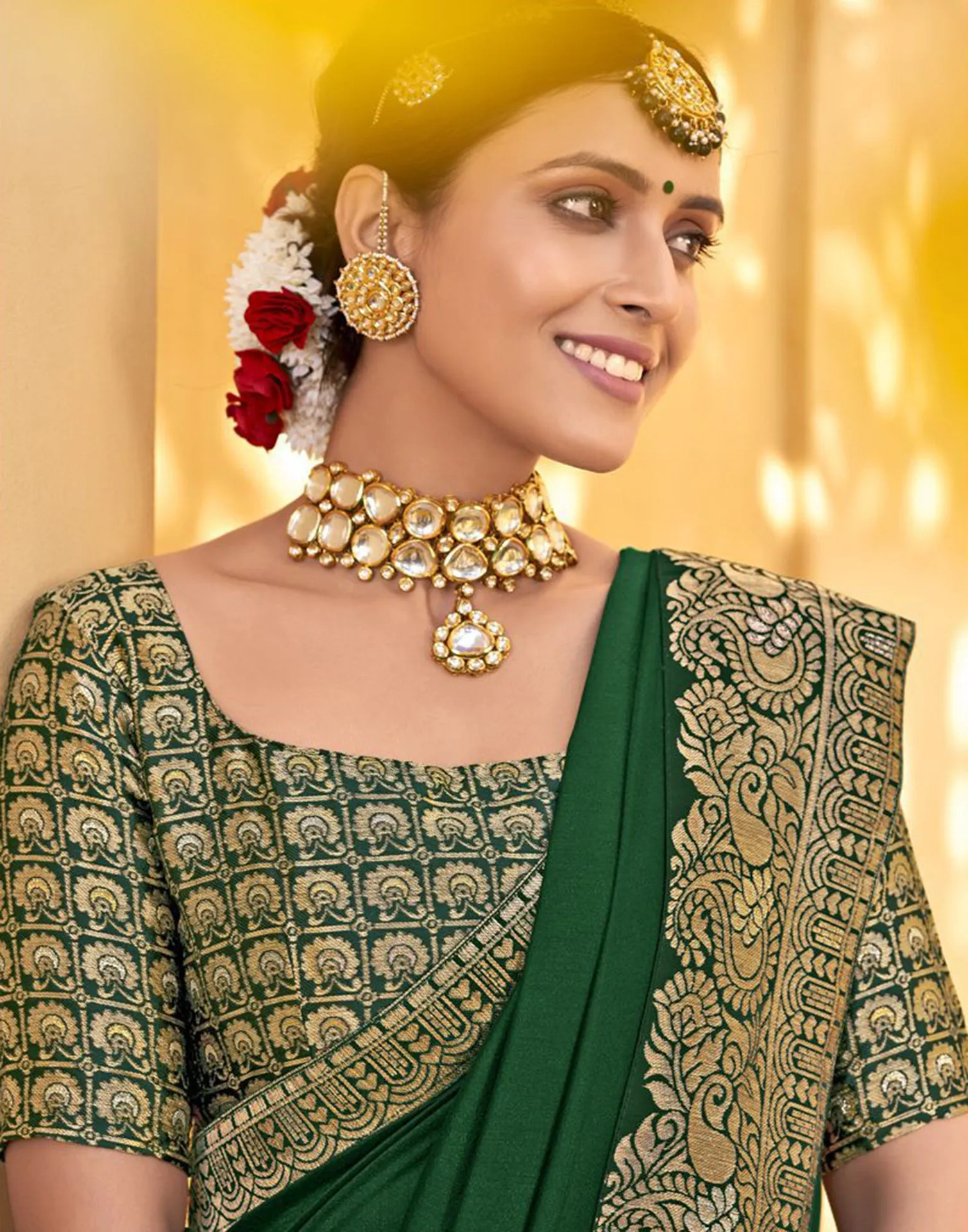 Green Silk Saree