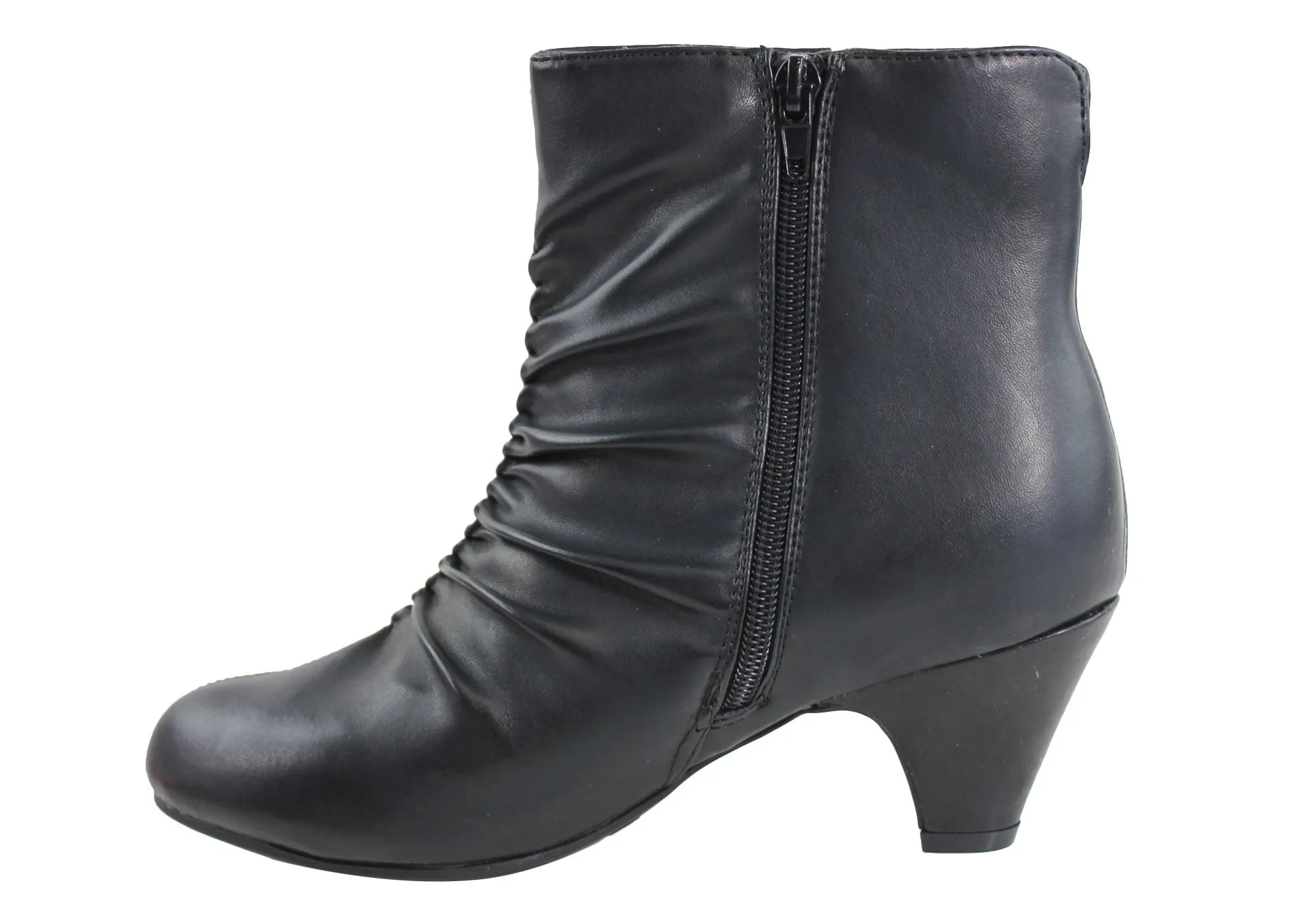 Grosby Athena Womens Comfortable Wide Fit Ankle Boots