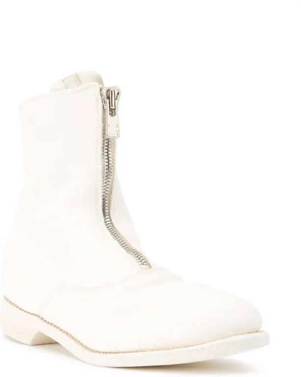 Guidi zipped ankle boots White