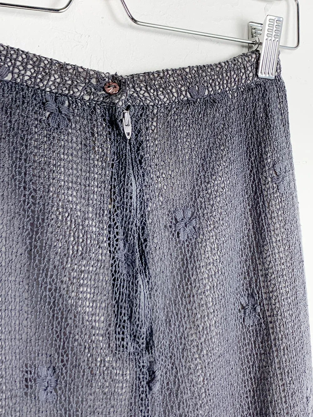 Handcrafted Gray Lace with Overdyed Finish