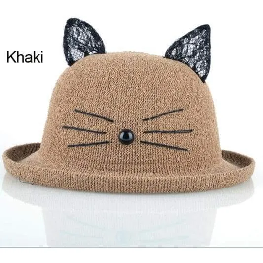 Hat Paws Kitty (Khaki)