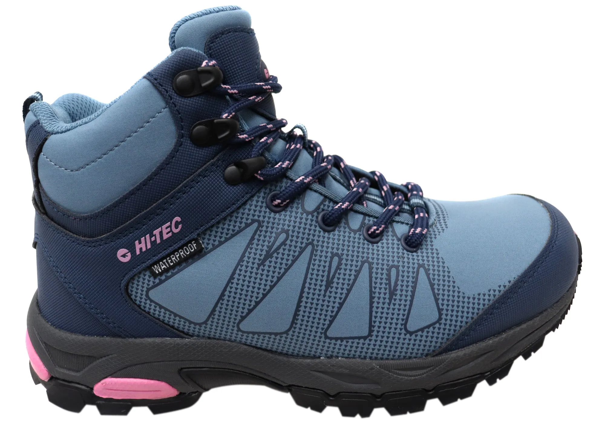 Hi Tec Womens Raven Mid Waterproof Comfortable Hiking Boots