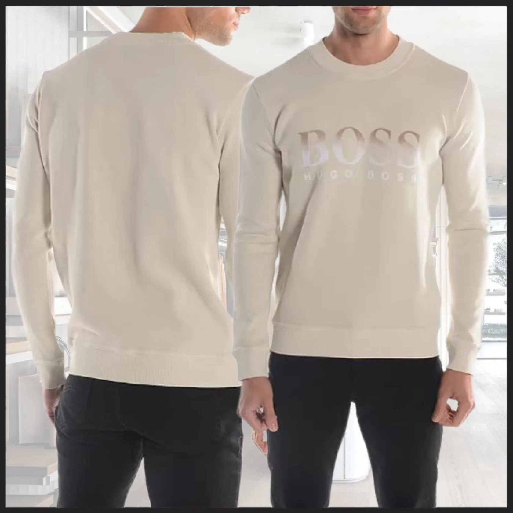 Hugo Boss Long Sleeves Cotton Long Sleeve T-shirt with Logo