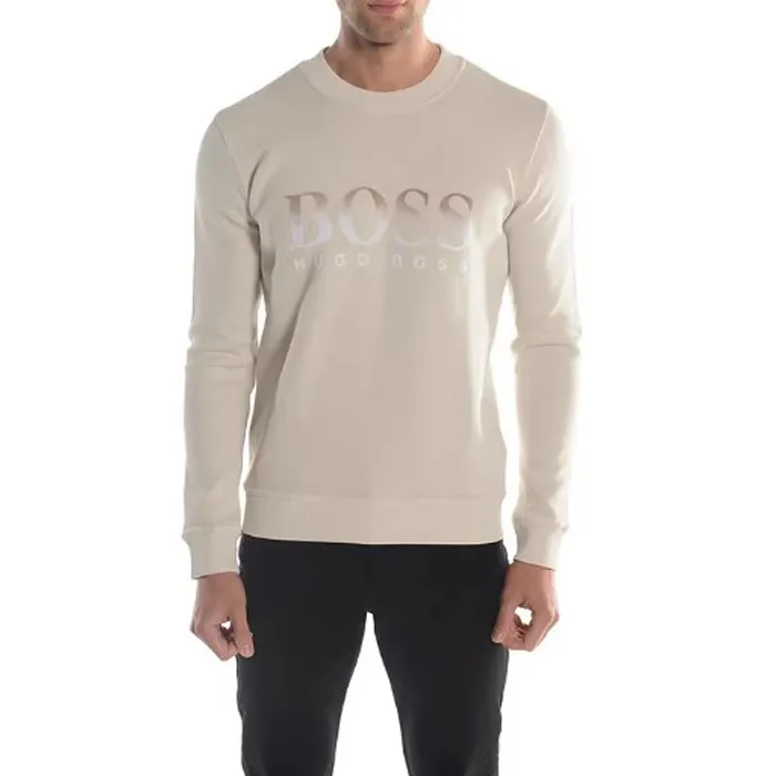 Hugo Boss Long Sleeves Cotton Long Sleeve T-shirt with Logo