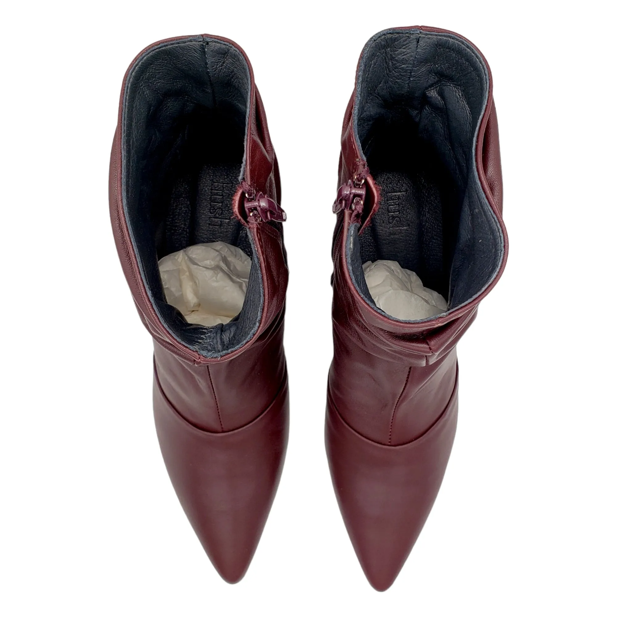 Hush Burgundy Audley Boots