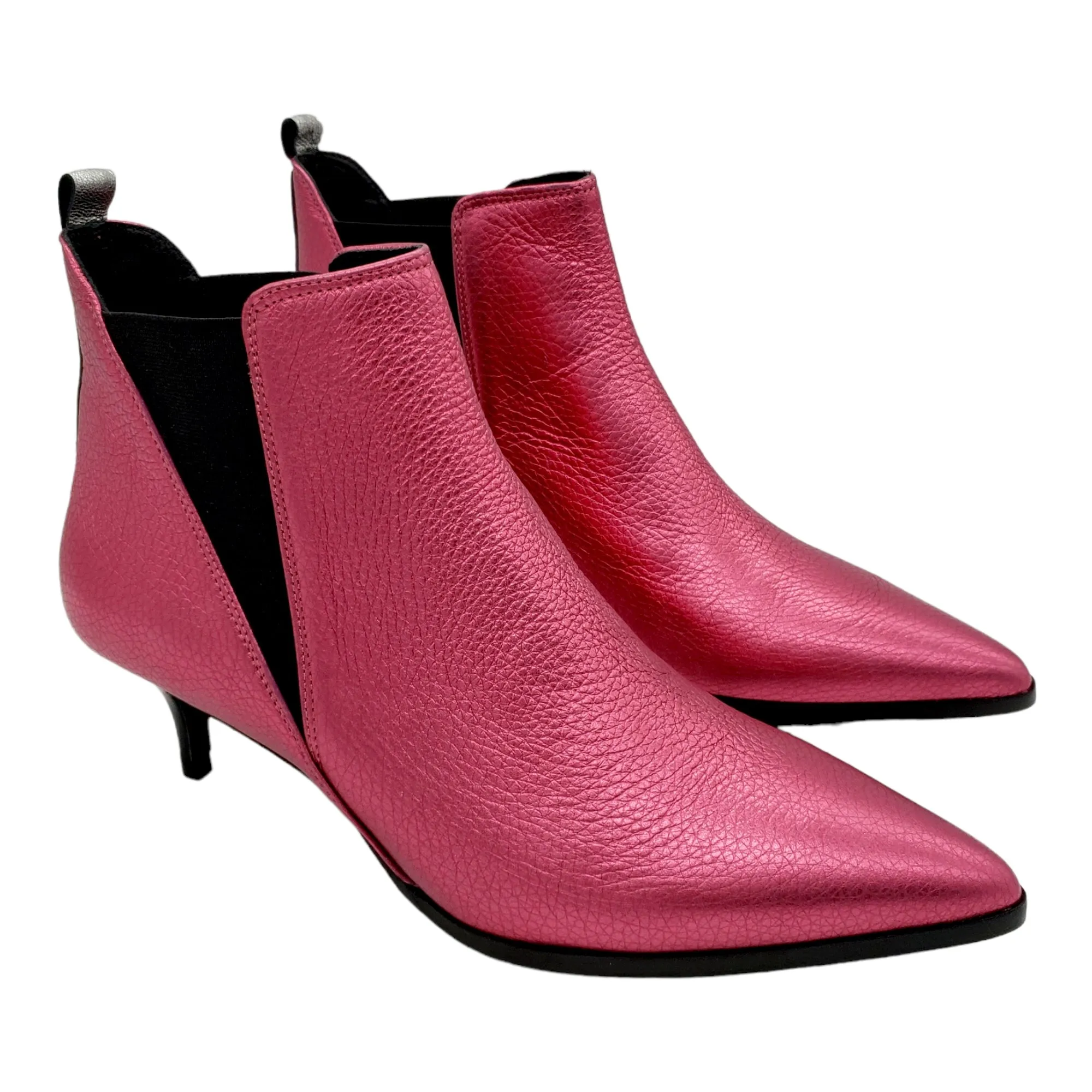 Hush Metallic Pink Penrose Ankle Boots