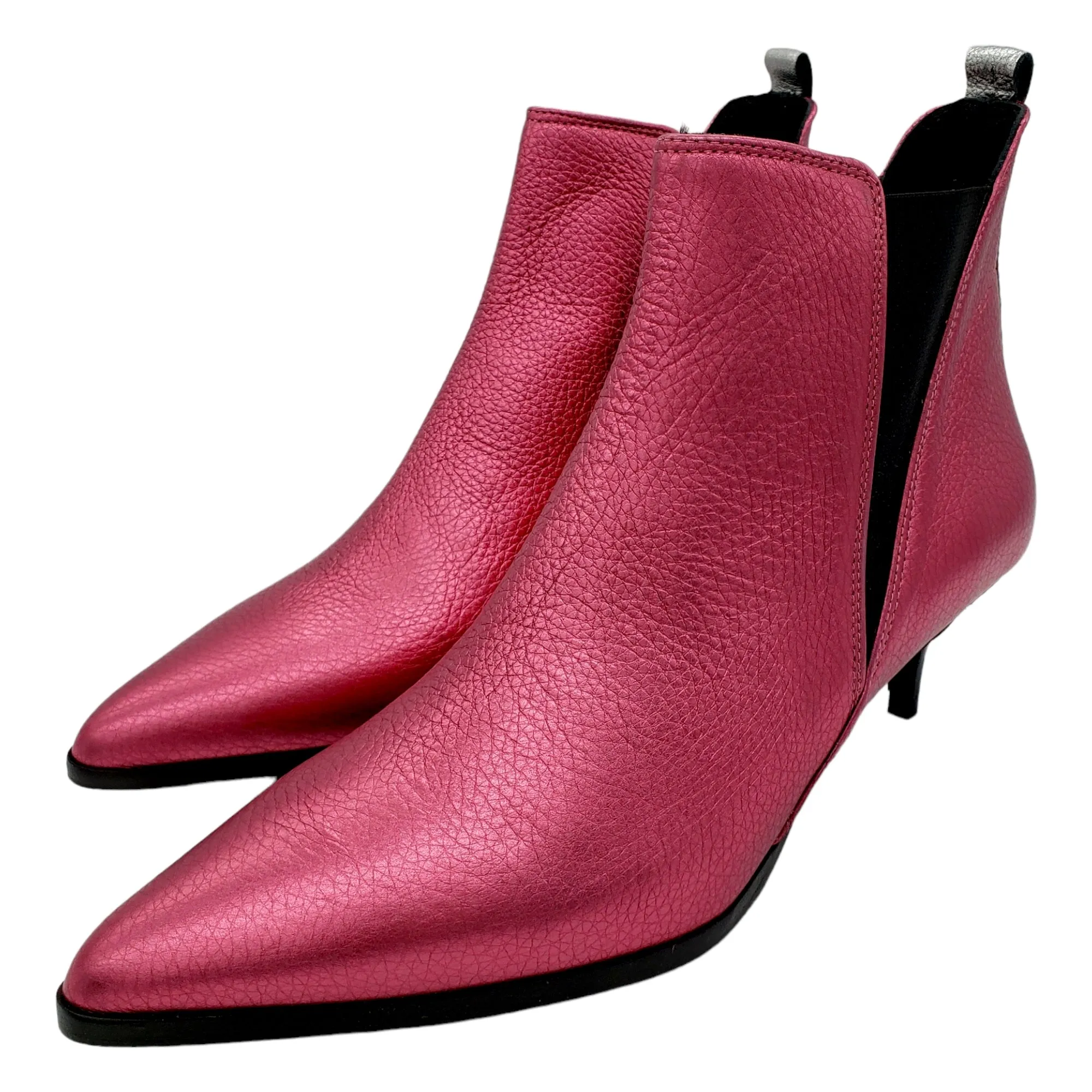 Hush Metallic Pink Penrose Ankle Boots