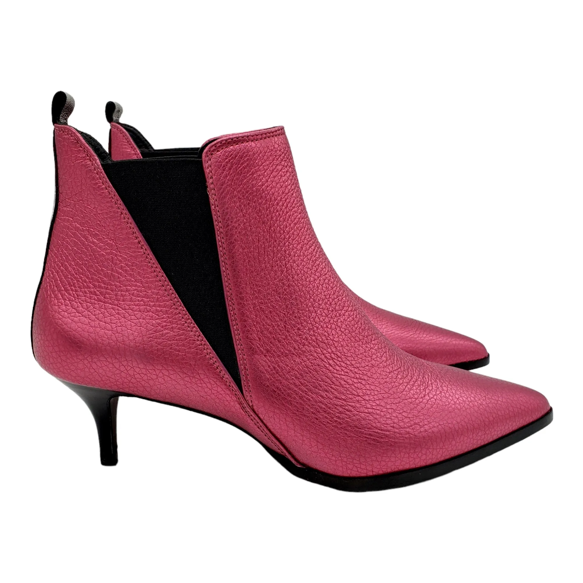 Hush Metallic Pink Penrose Ankle Boots