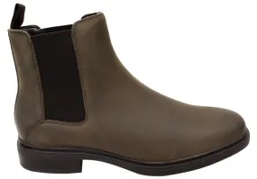 Hush Puppies Zane Mens Comfortable Wide Fit Leather Chelsea Boots