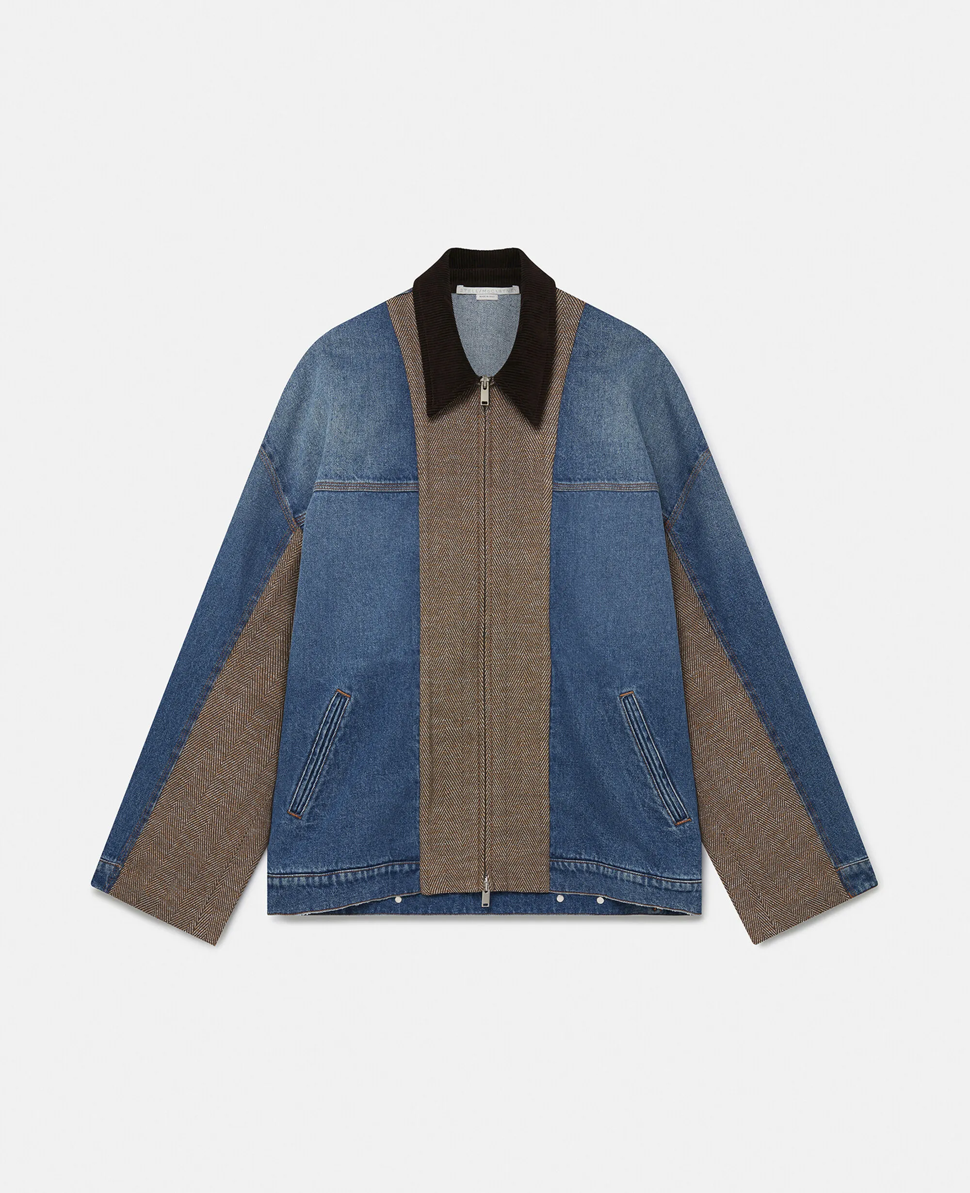 Hybrid Panel Denim Barn Jacket