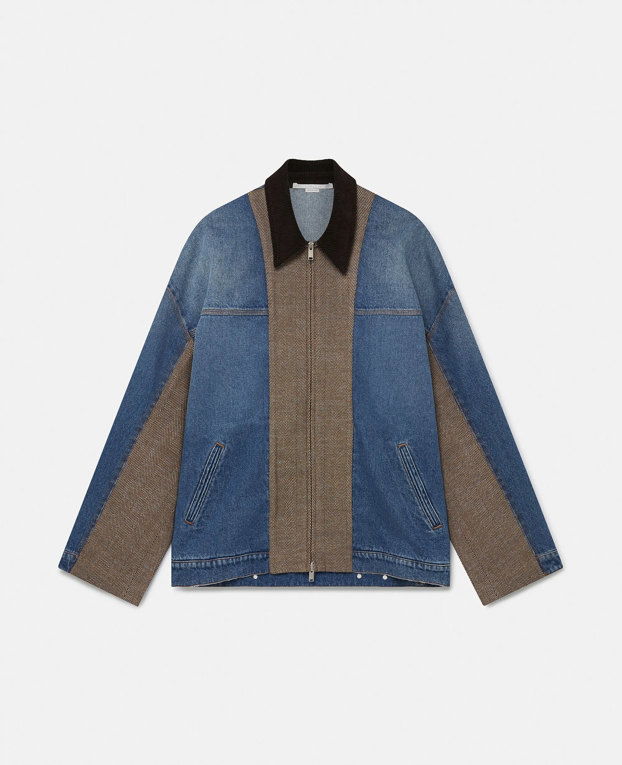 Hybrid Panel Denim Barn Jacket