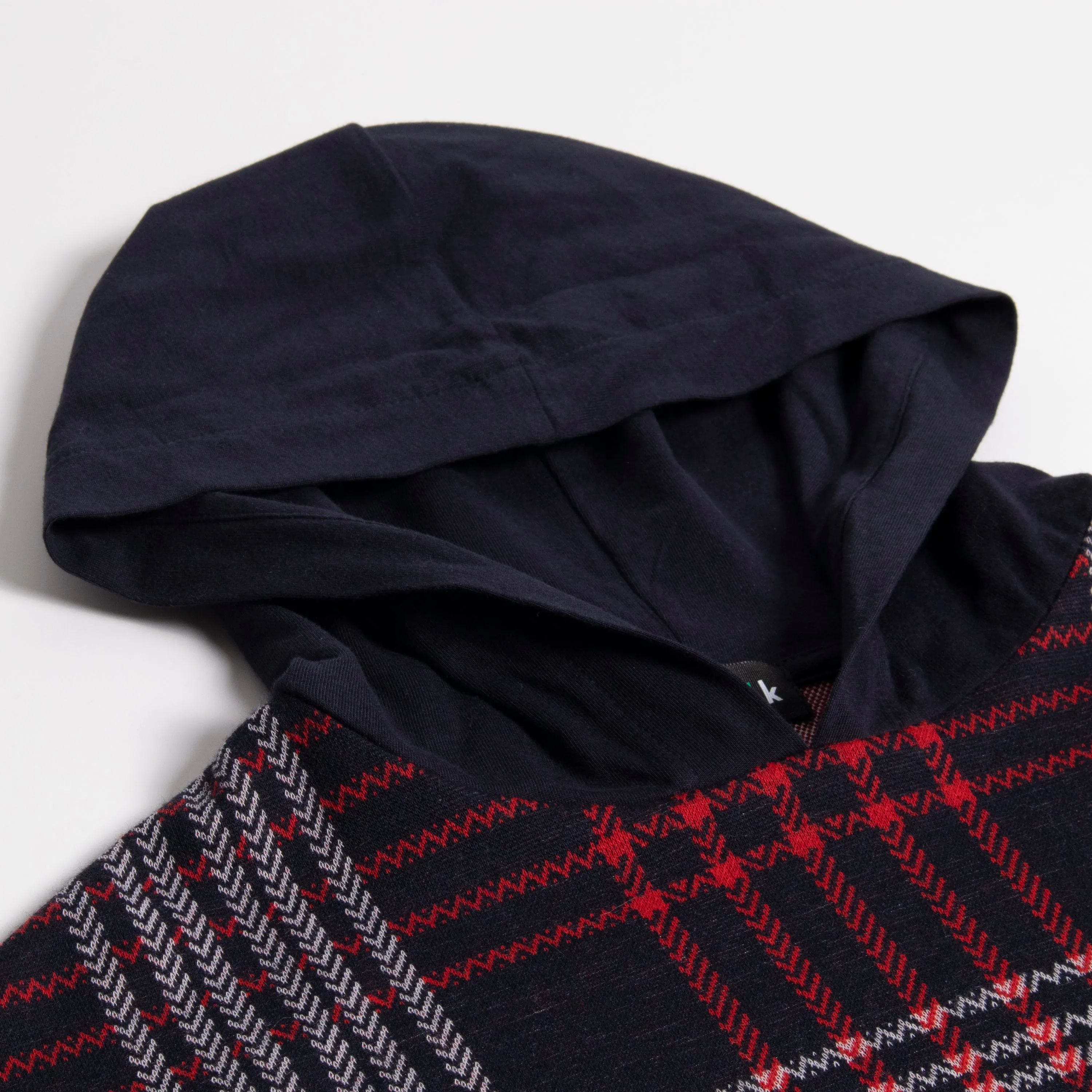 Jacquard Plaid Hoodie